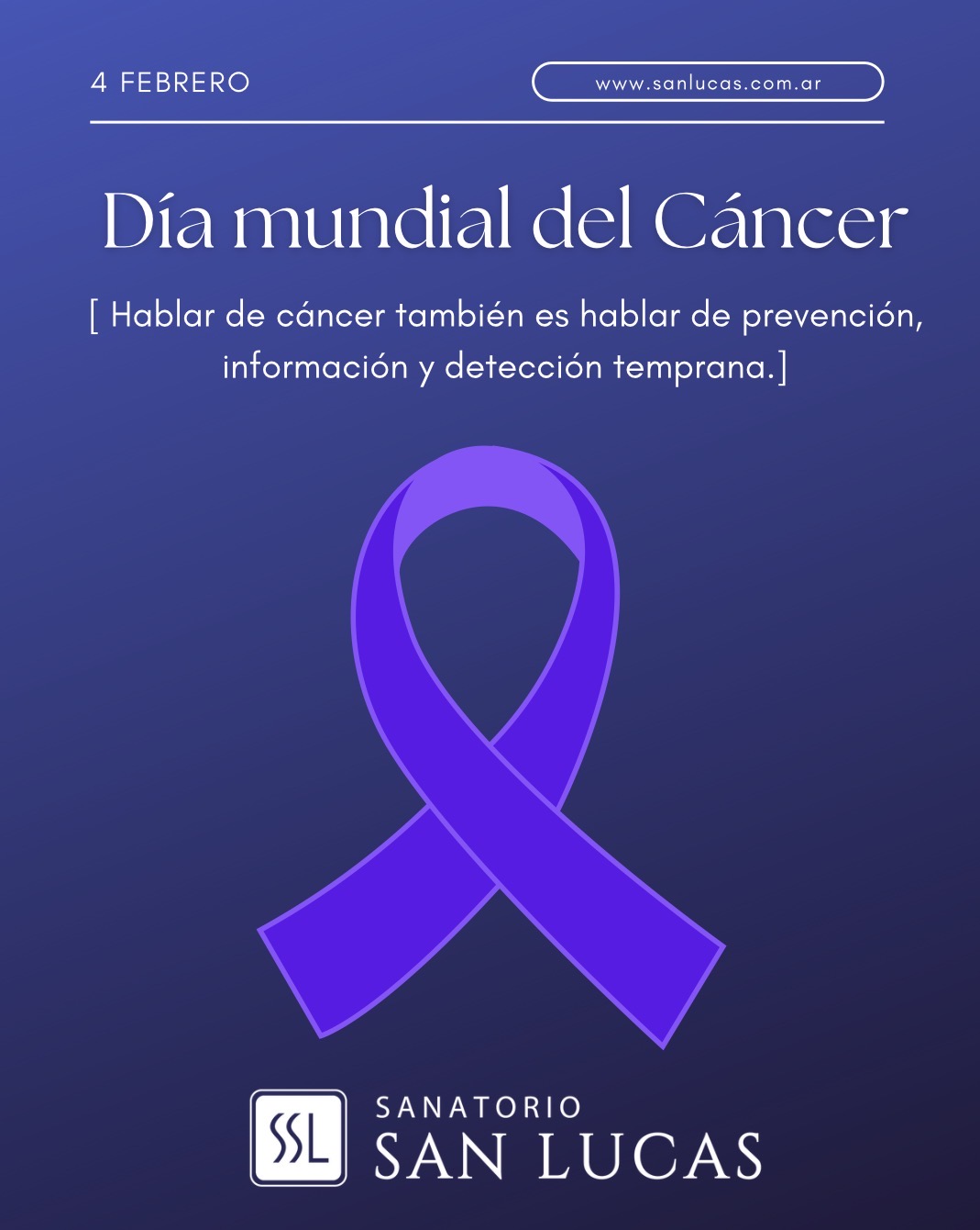 Día mundial del Cáncer