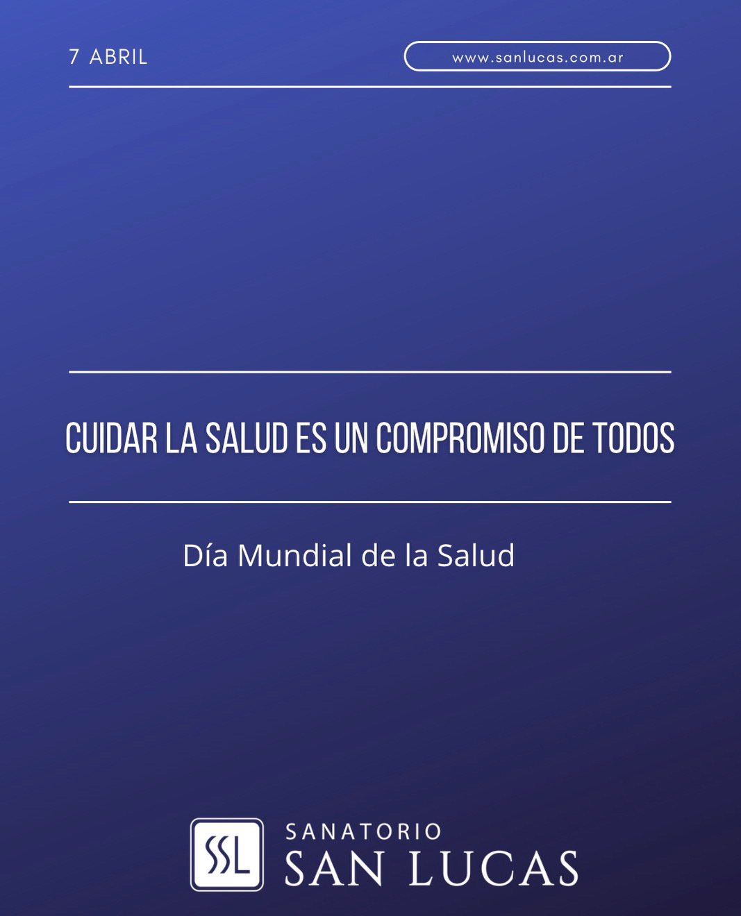 La salud es mucho más que no tener enfermedad.