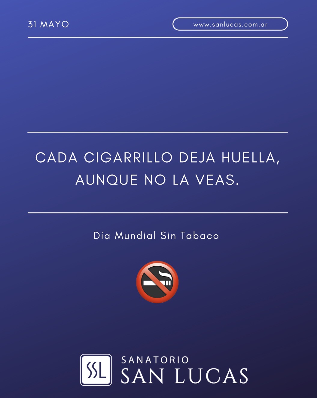Día mundial sin tabaco