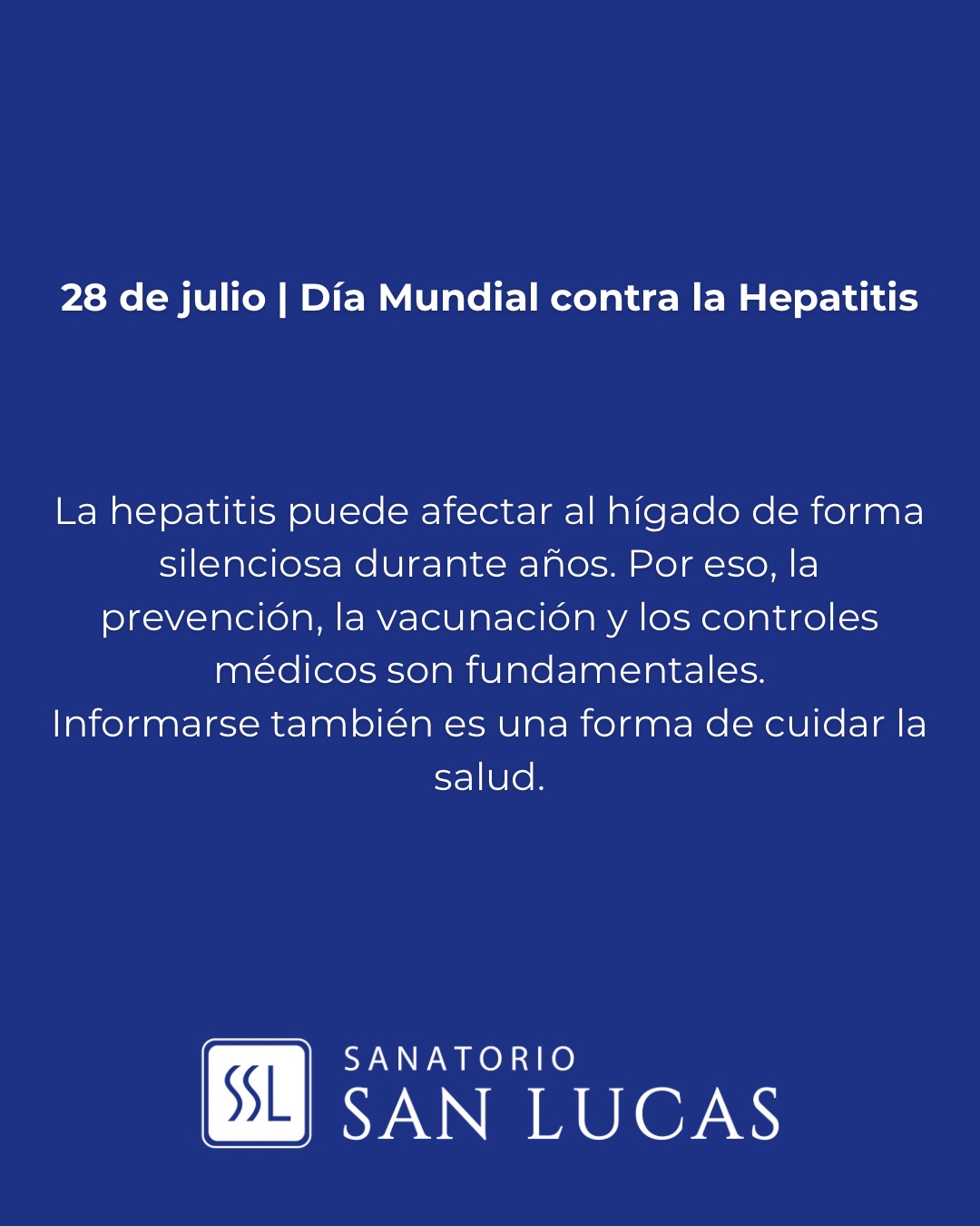 28 julio | Hepatitis